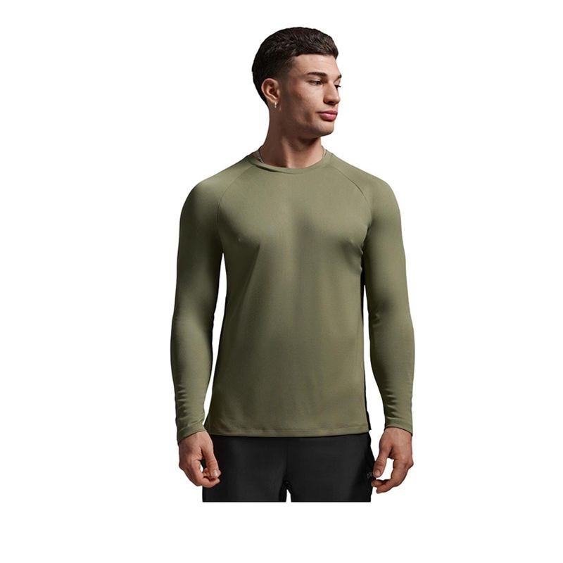 Men's Aero Mesh Long Sleeve - Dark Green
