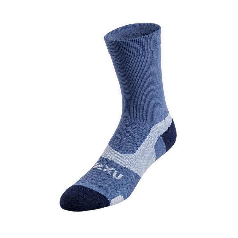 Unisex Vectr Light Cushion Crew Sock - Navy