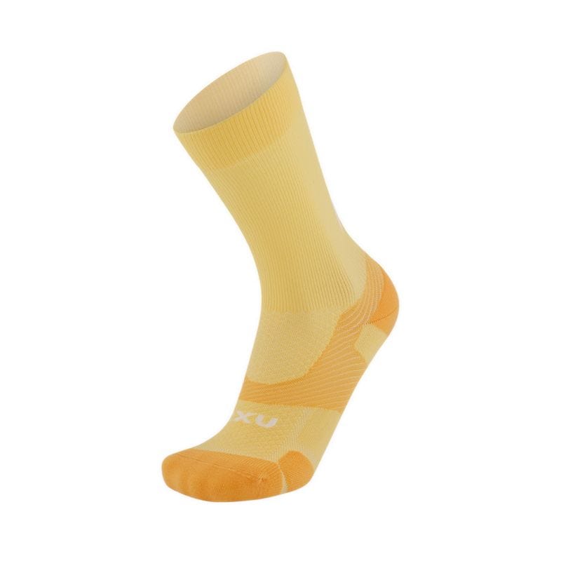 Unisex Vectr Light Cushion Crew Socks - Yellow