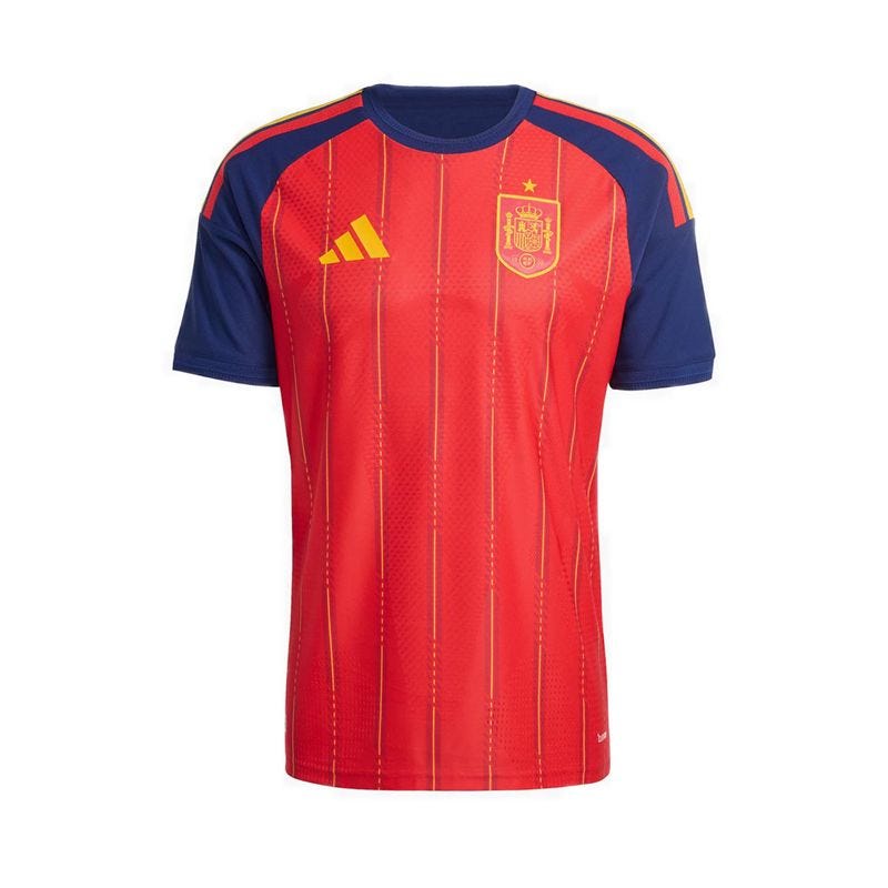 Spain 26 Men's Home Authentic Jersey - Vivid Red