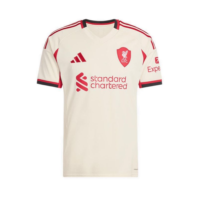Liverpool FC 25/26 Men's Away Jersey - Wonder White