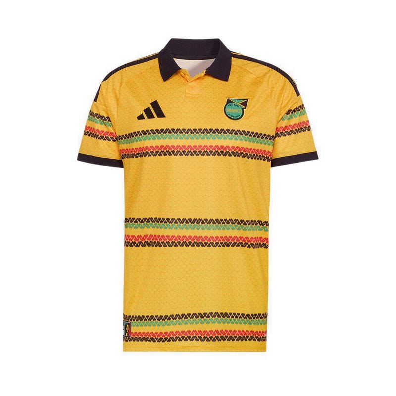 Jamaica 26 X Bob Marley Men's Home Jersey - Bold Gold