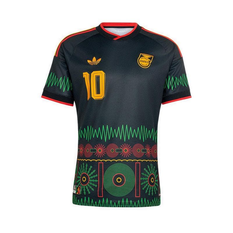 Jamaica 26 X Bob Marley Men's Away Jersey - Black