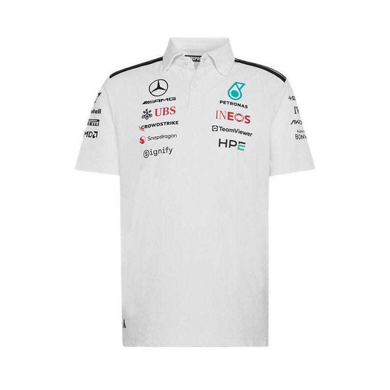 Mercedes - AMG Petronas F1 Team Engineers Men's Polo - White