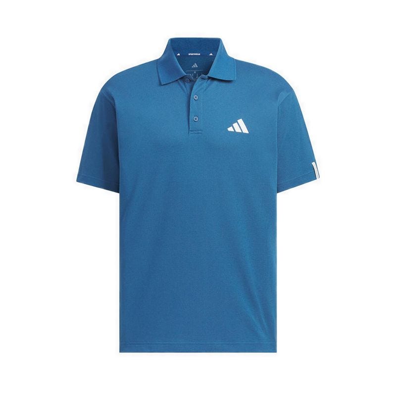 Essentials Plus Loose Fit Men's Short Sleeve Polo Shirt - Blue