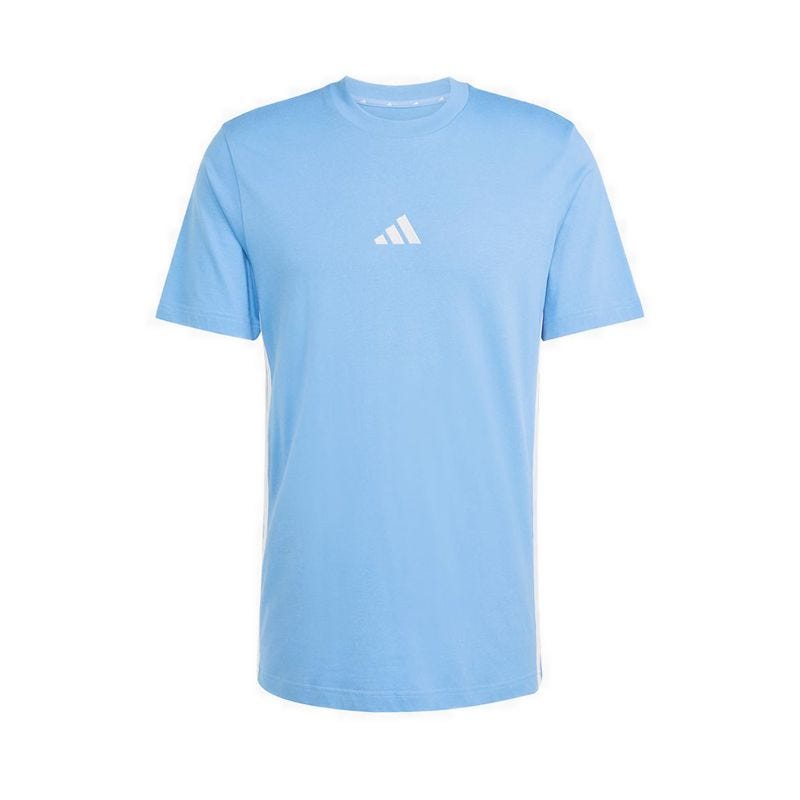 Essentials 3-Stripes Single Jersey Men's T-Shirt - Blue Fusion