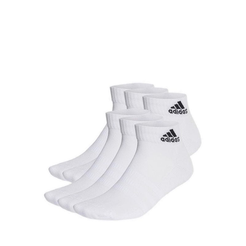 Cushioned Sportswear Unisex Ankle Socks 6 Pairs - White