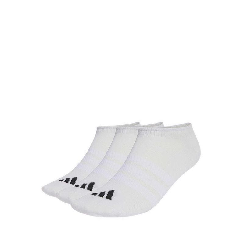 Thin&Light Sportswear Unisex No Show Socks 3 Pair Pack - White