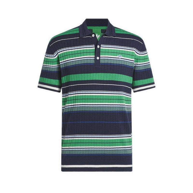 OG Main Range Stripe Men's Polo - Night Indigo/Green
