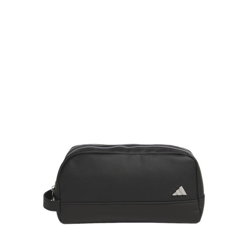 Pu 2-Zip Pouch Bag Unisex - Black