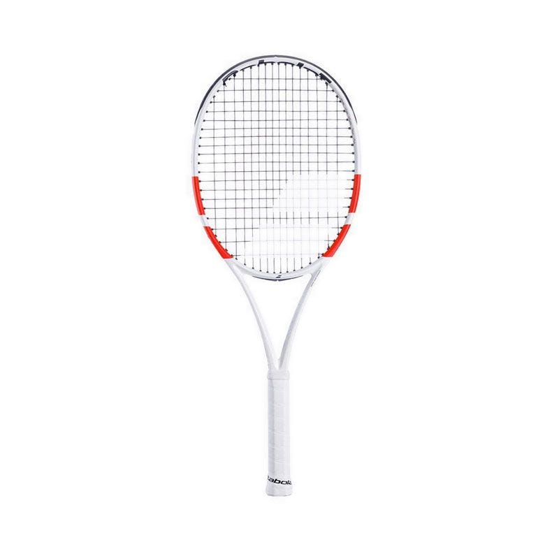 Pure Strike 100 Unstrung Tennis Racket - White/Orange