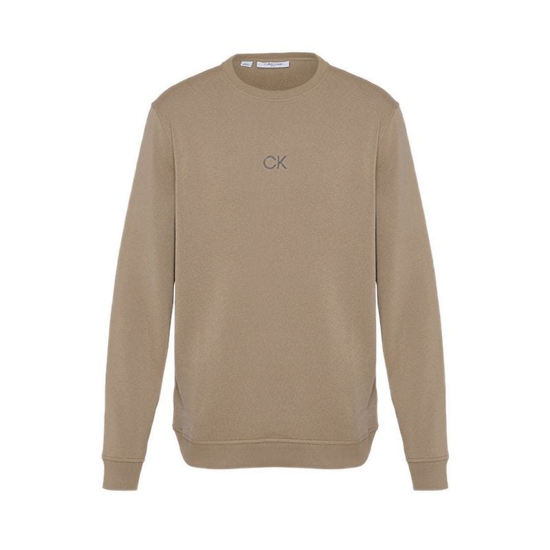 Calvin Klein Tonal Columbia Crew Neck Sweater Men's - Charcoal
