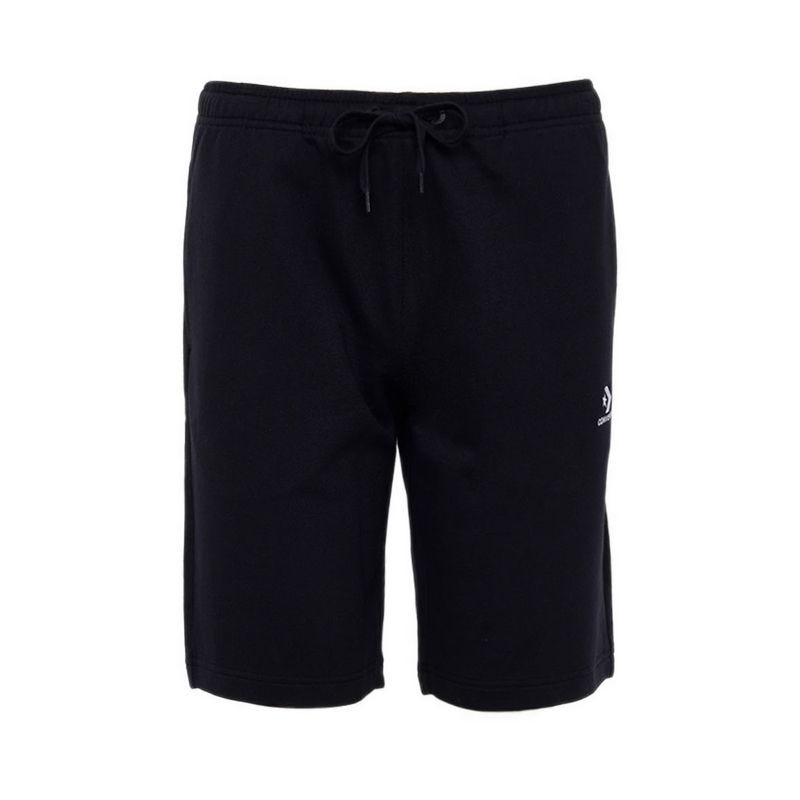 Go-To Embroidered Star Chevron Standard-Fit Fleece Men's Short -  Black