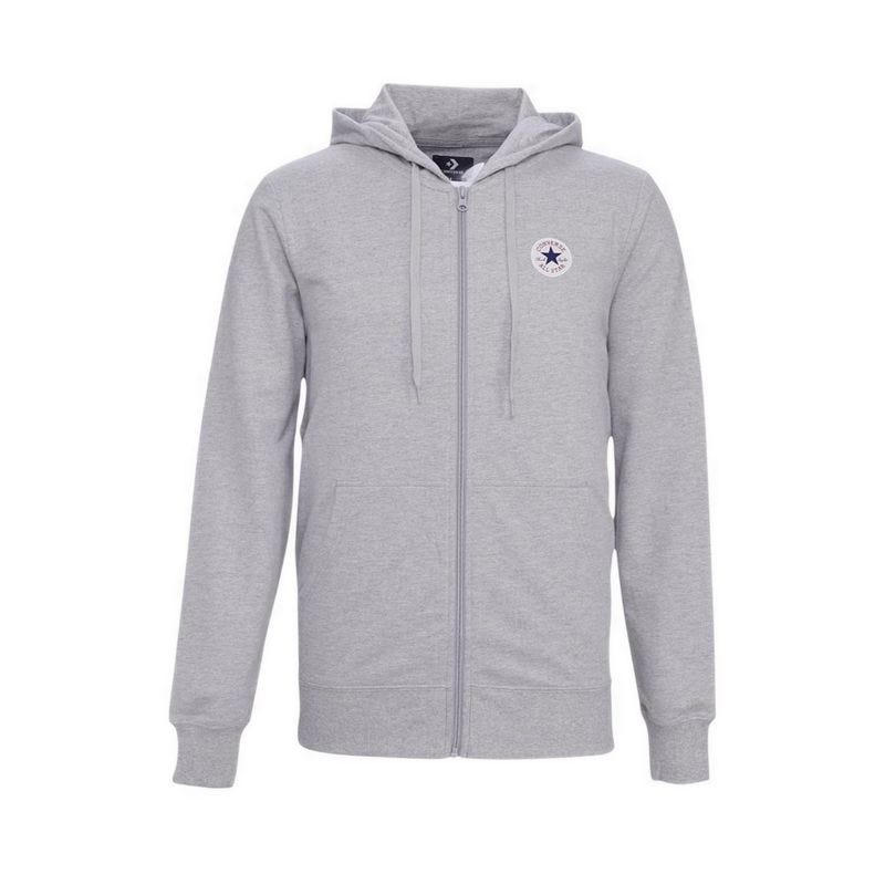 Standard Fit Core Chuck Patch Fz Hoodie Men's Jacket - Vintage Grey Heather