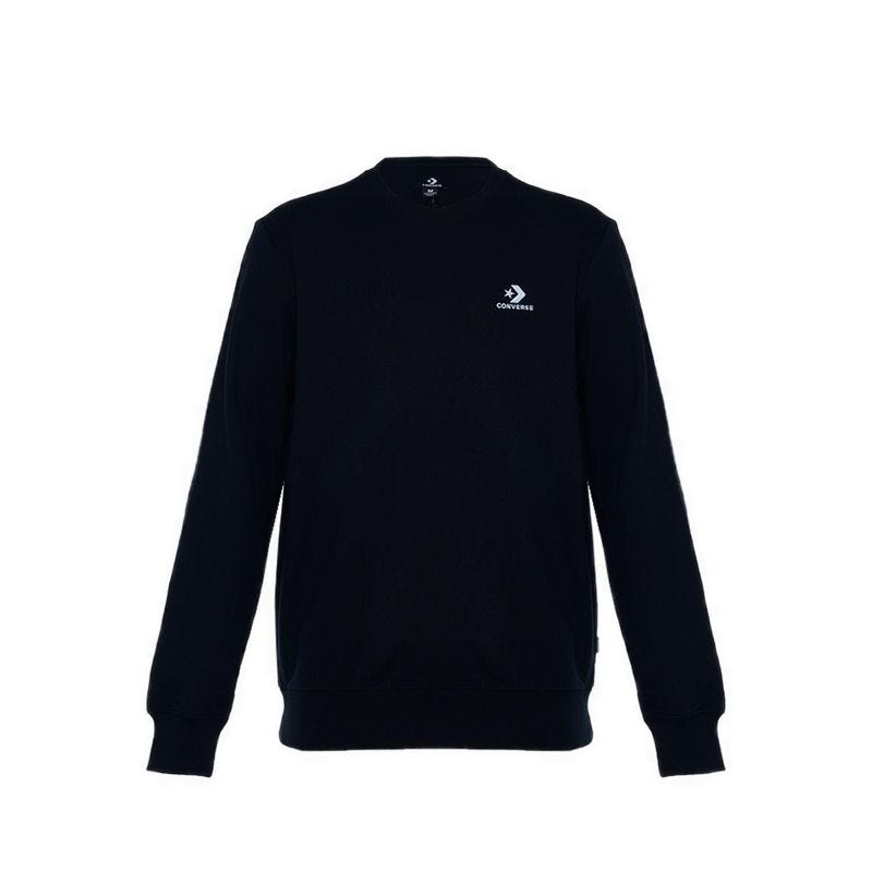 Standard Fit Left Chest Star Chev Emb Crew Men's Jacket -  Black