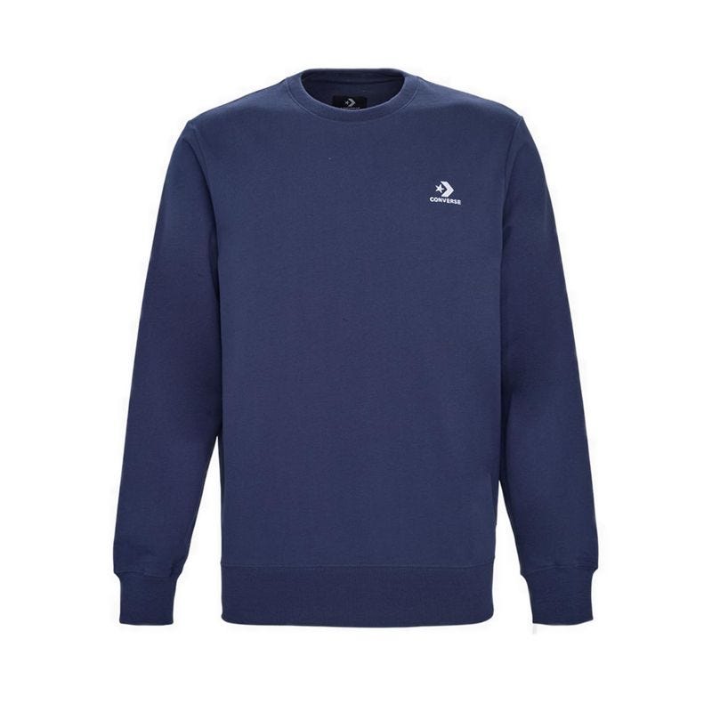 Standard Fit Left Chest Star Chev Emb Crew Men's Jacket -  Navy