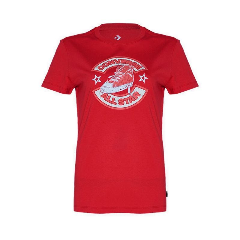 Chucks All Star Kicks Women's Tee -  Red