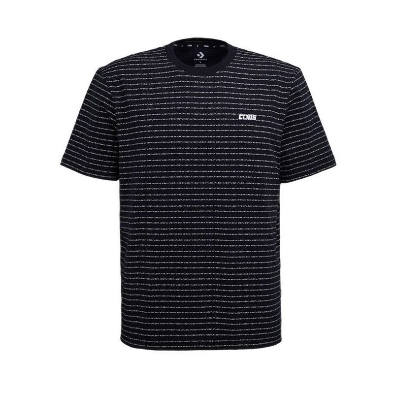Cons Stripe Tee Men's Tee -  Black Multi