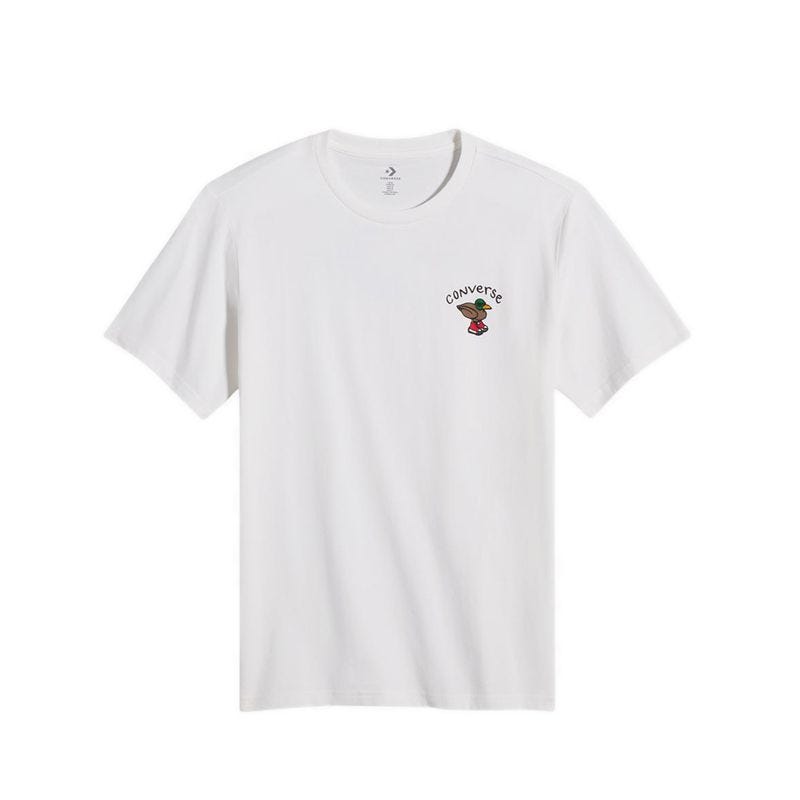 Pool Side Star Chev Men's Tee - White