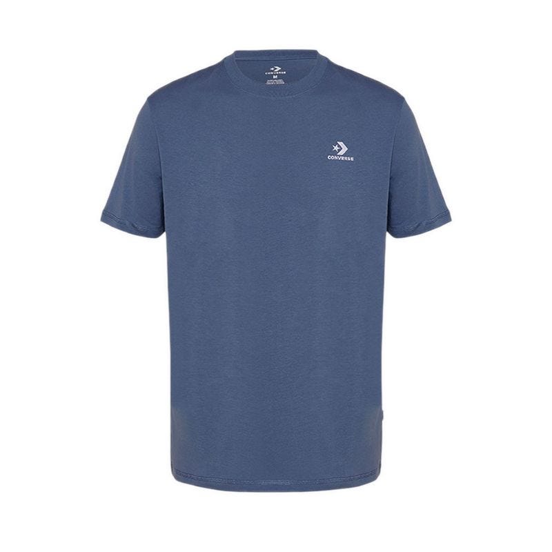 Go-To Embroidered Star Chevron Standard Fit Men's T-Shirt - Lakeside Blue