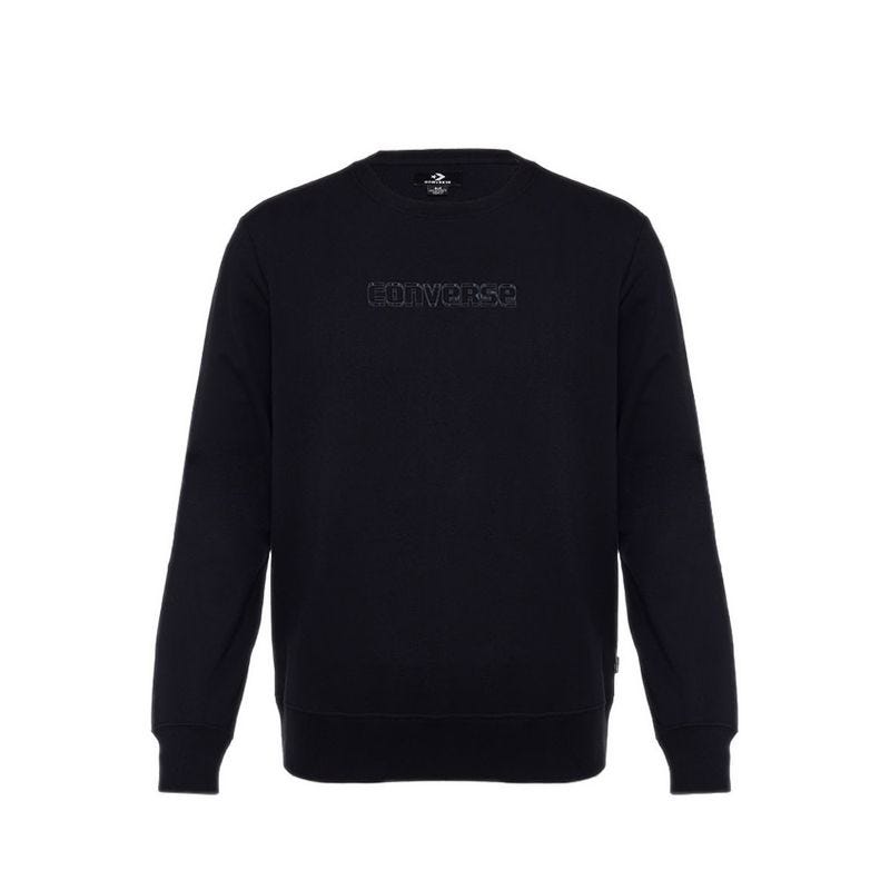 Premium Graphic Men's Crew Sweatshirt -  Black