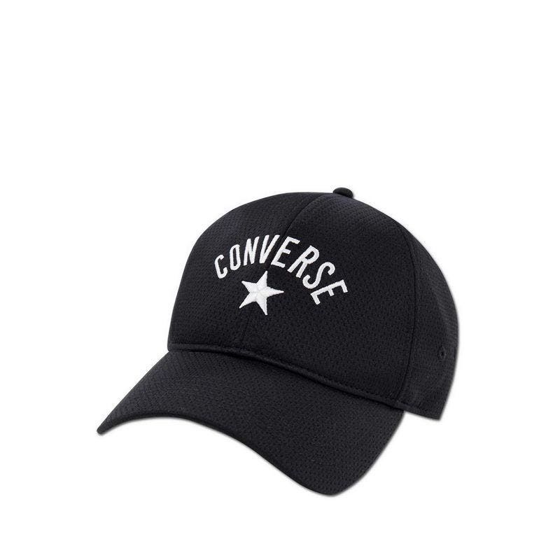 Flat Back Mesh Unisex Cap - Black