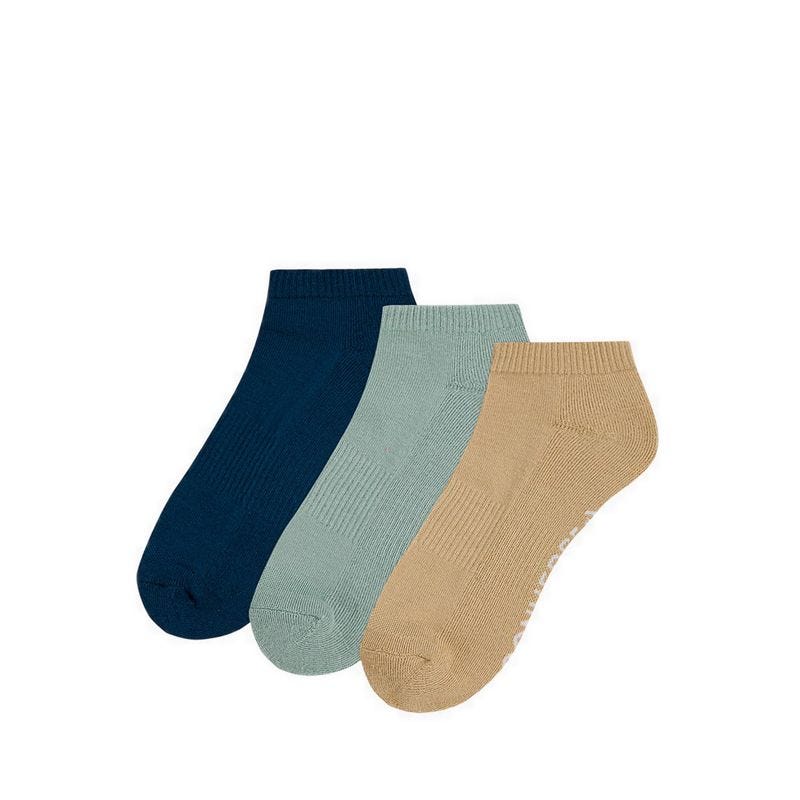 3 Packs Foundational Men's Low Socks - Murky Waters