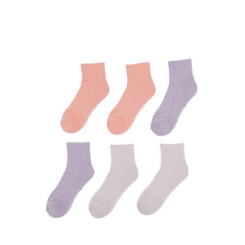 3 Packs Foundational Women's Quarter Socks - All Heat