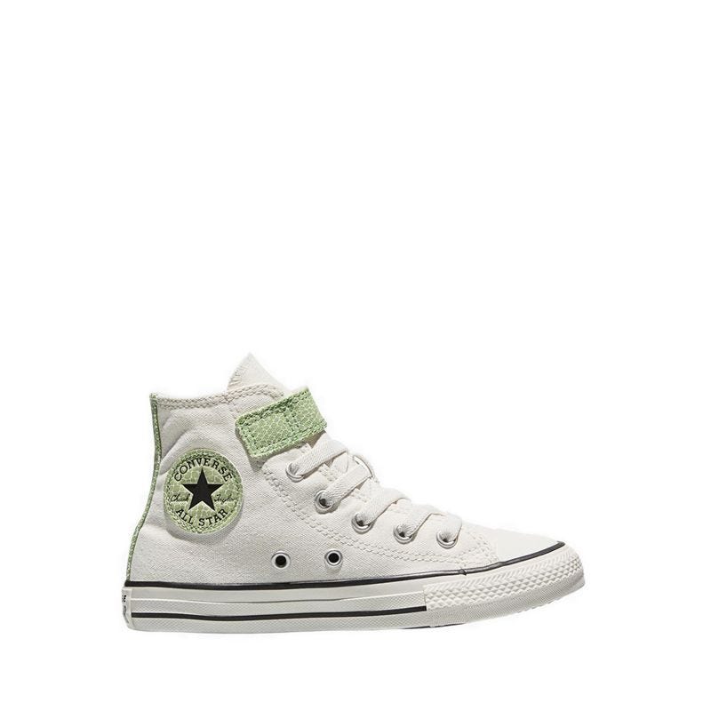 CTAS Easy-On Dinos Boy's Sneakers - Vintage White/Fresh Cut/Neon Mantis