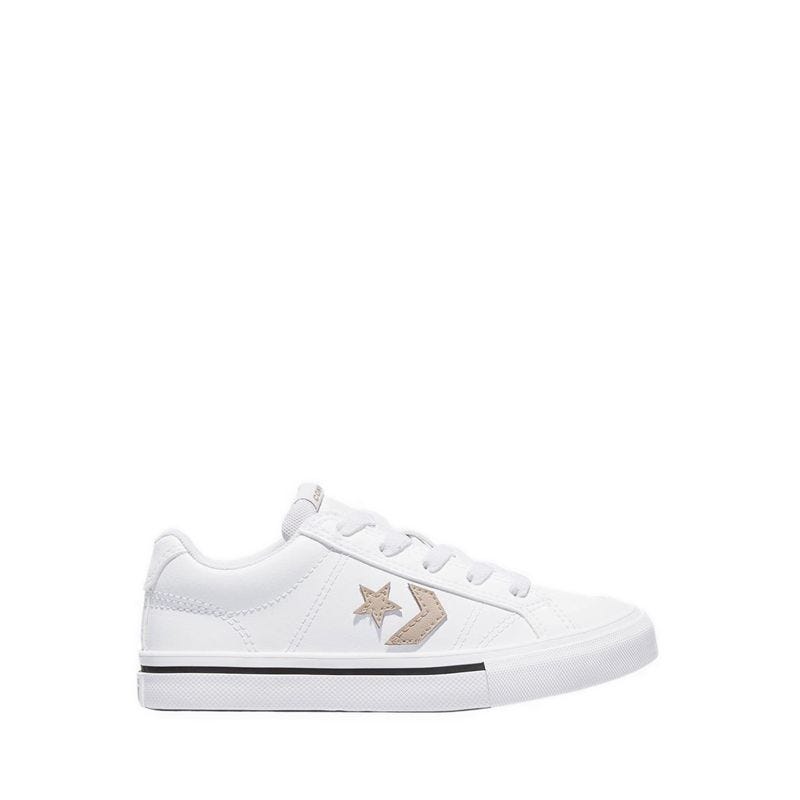 Sport Casual Leather Unisex's Sneakers - White/Vintage Cargo/White