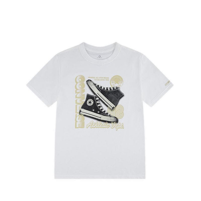 Stacked Boy's T-Shirt - Cream