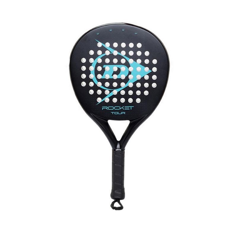 Dunlop Rocket Tour 265 Round Padel Racket - Black/Blue