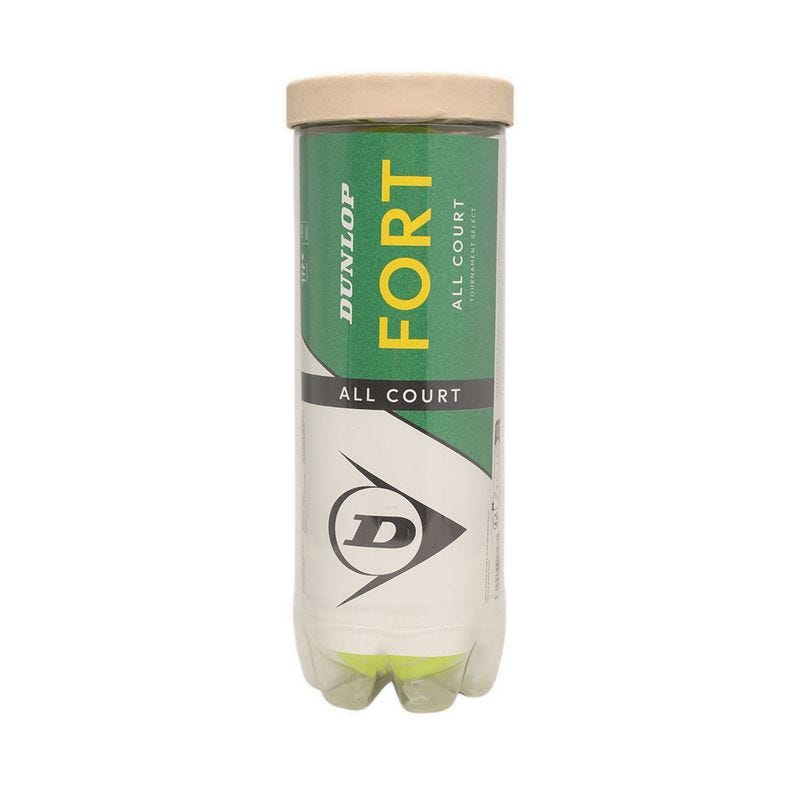 Dunlop Tennis Balls Fort3 Balls Tin - Yellow