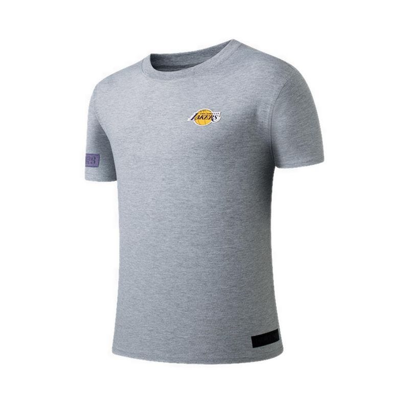 NBA Dribble Men Back Logo Regular Fit T-Shirt Los Angeles Lakers - Grey