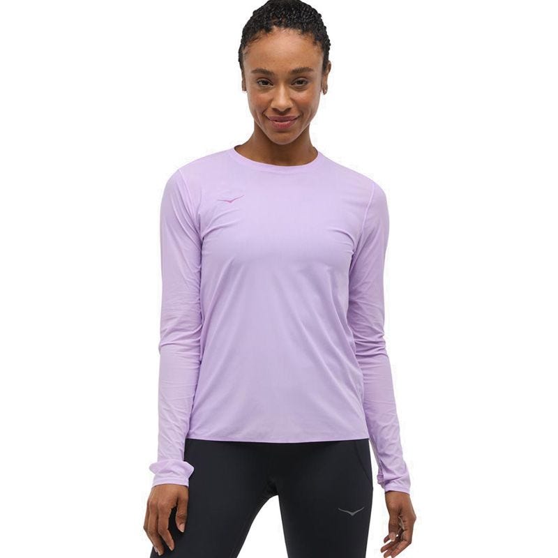 Airolite Run Long Sleeve Women's Tshirt short Sleeve - Aster Flower