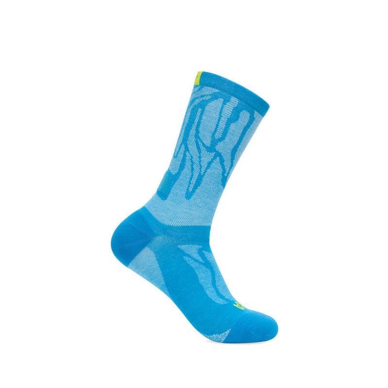 Clifton Crew Run Socks Unisex Socks - Skyward Blue