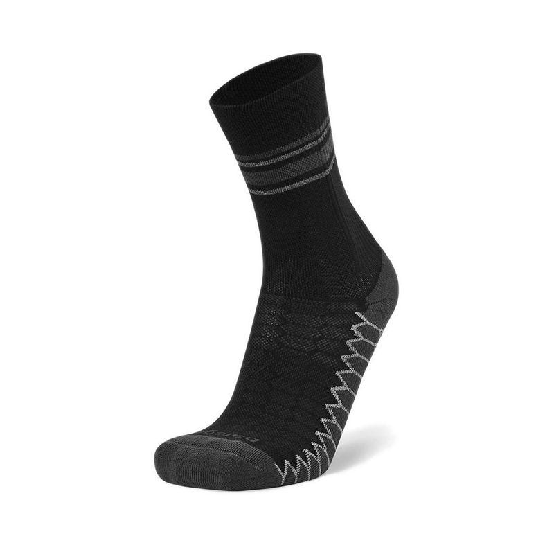 Balega Silver Mini Crew Unisex Socks - Black
