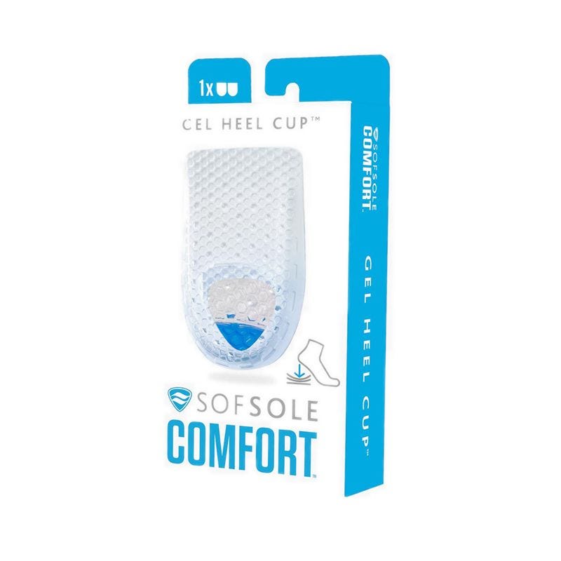 Sof Sole Gel Heel Cup Insoles S/M