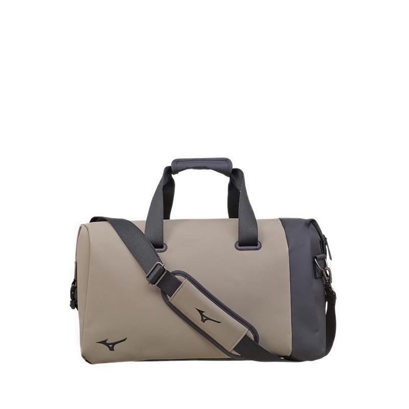 Shoe Compartment Men Boston Bag - Khaki