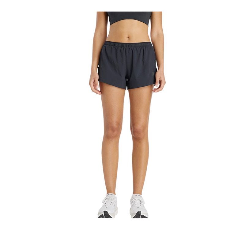 Athletics Run Womens Short 3" - Black
