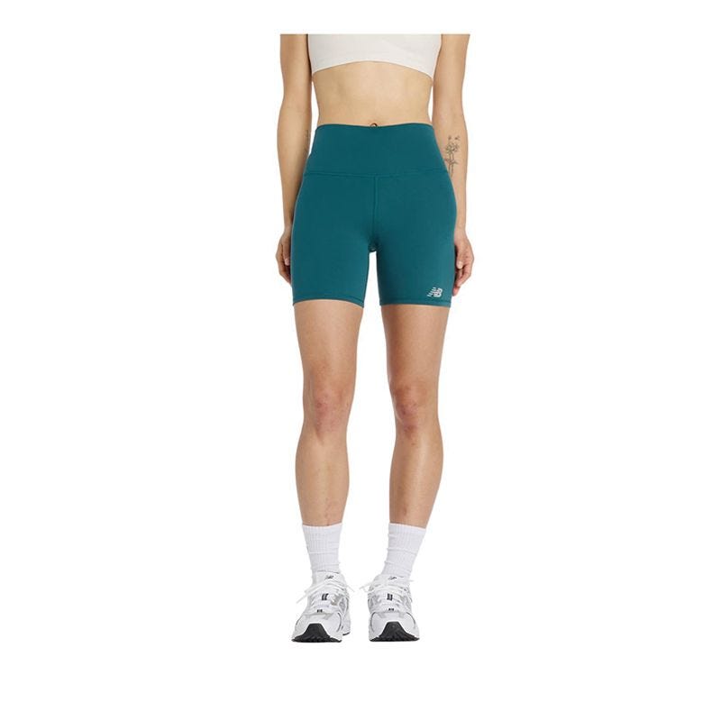 NB Harmony High Rise Womens Short 6" - Green