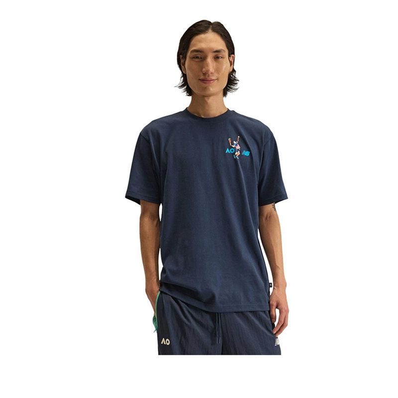 AO26 Flexibility Graphic Mens T-Shirt - Navy
