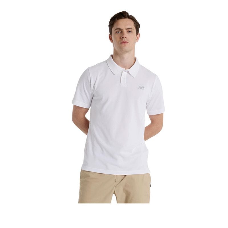 Cotton Pique Men's Polo Shirt - White