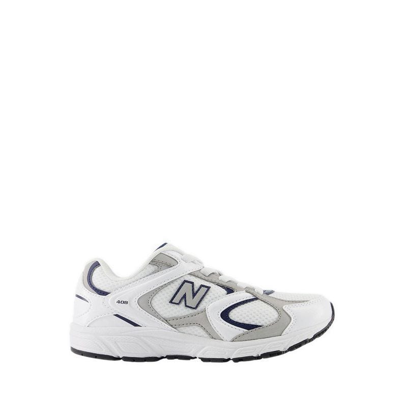 408 Bungee Lace Kids Shoes - White