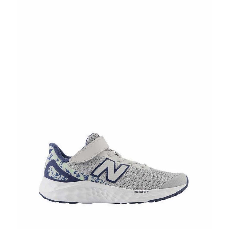 Fresh Foam Arishi v4 Bungee Lace with Top Strap Boys Running Shoes - Grey