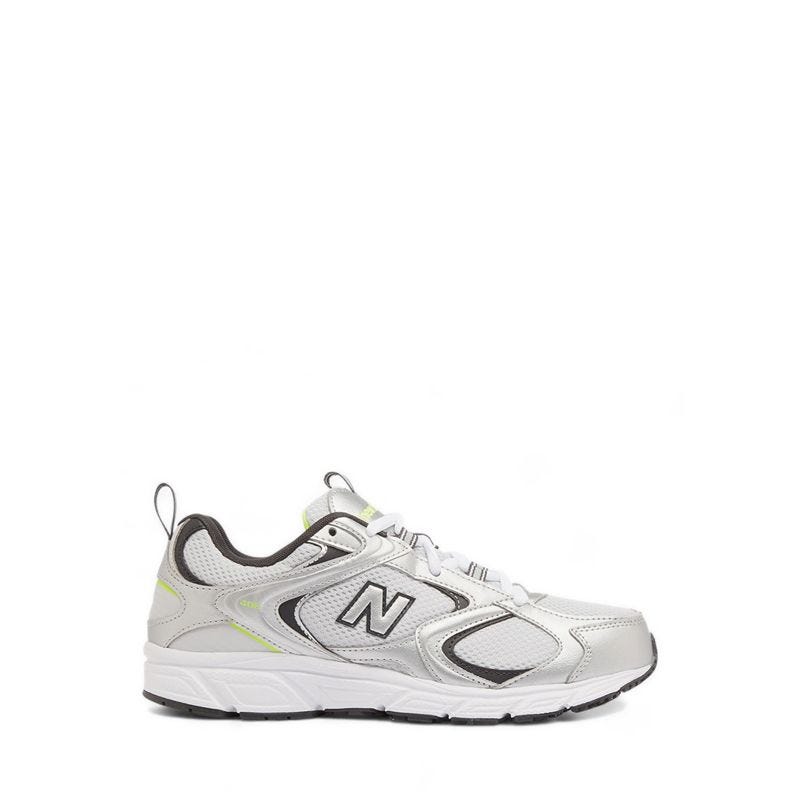 408 Unisex Sneakers Shoes - Silver/Black
