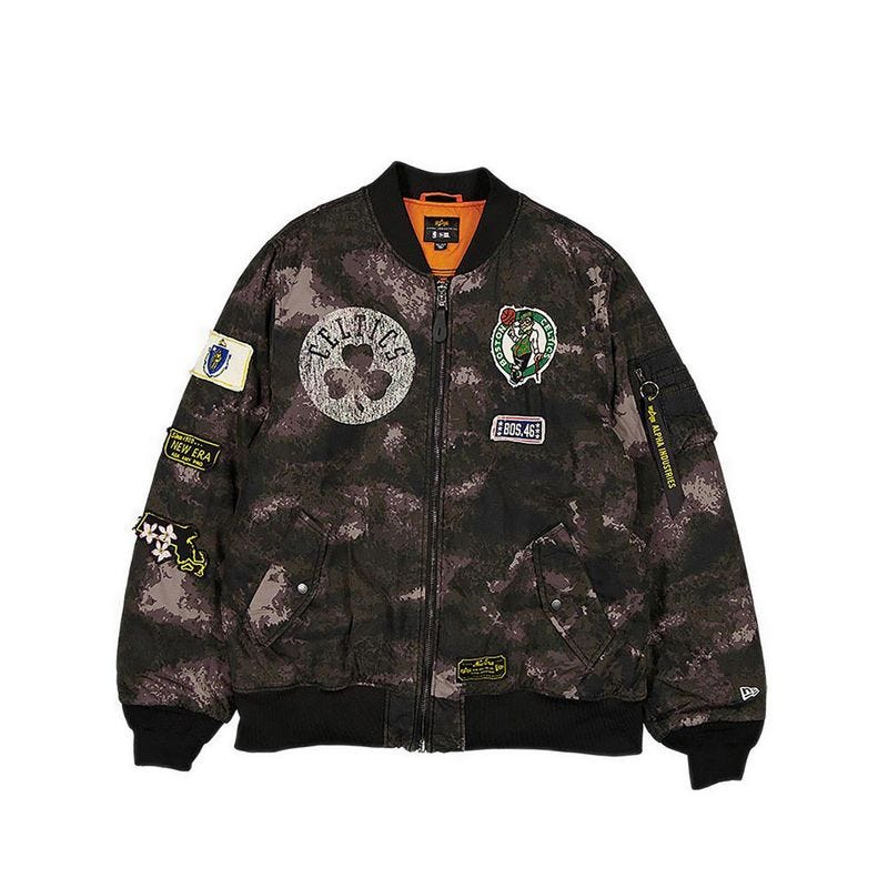 Jacket Alpha M Ecom Boston Celtics Men's Jacket - Black