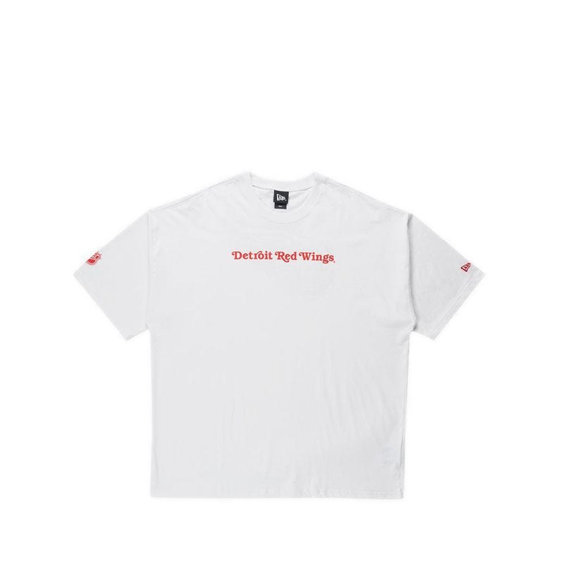 Ov Ss Tee Nhl Team Logo Detred Men's T-Shirt - White