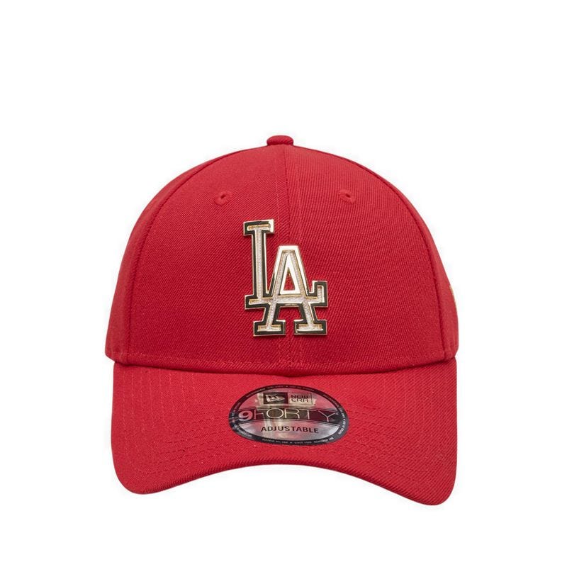 940 P2 Metal Badge Losdod Men's Caps - Scarlet