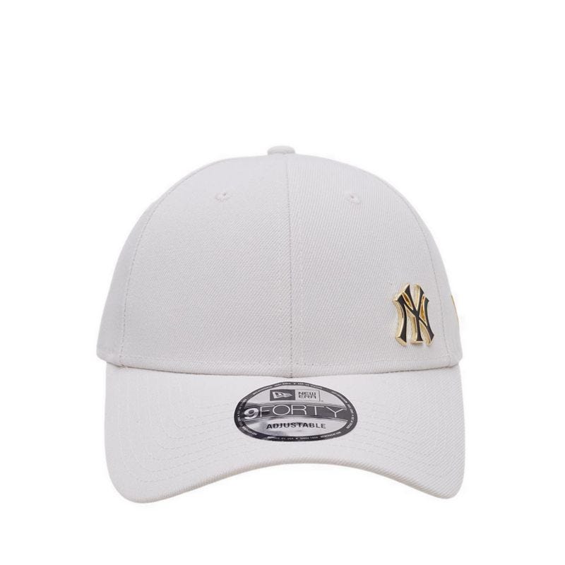 940 Mini Metal Badge Neyyan Unisex Caps - Ivory